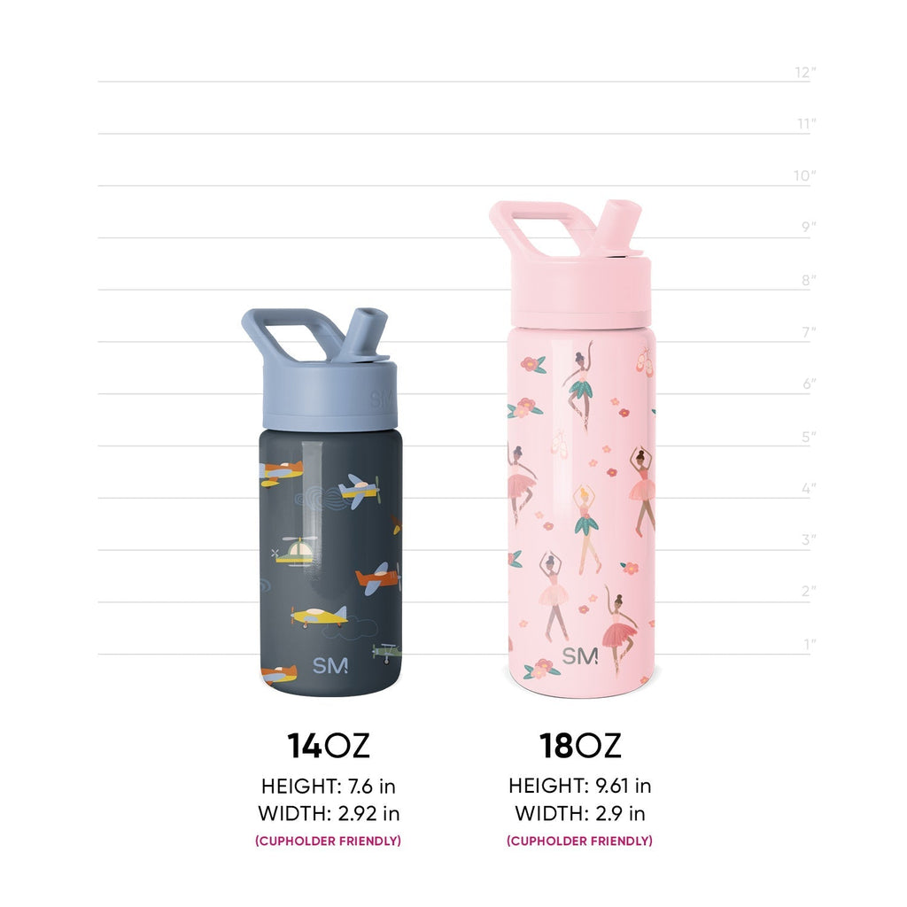 Summit Kids Water Bottle with Straw Lid